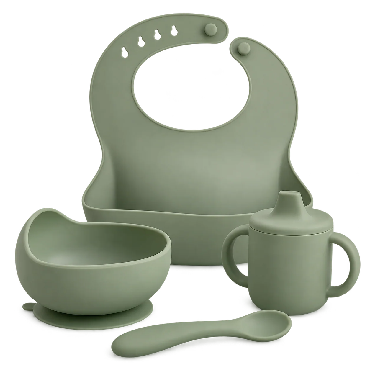 Sage Silicone First-Feeding Set
