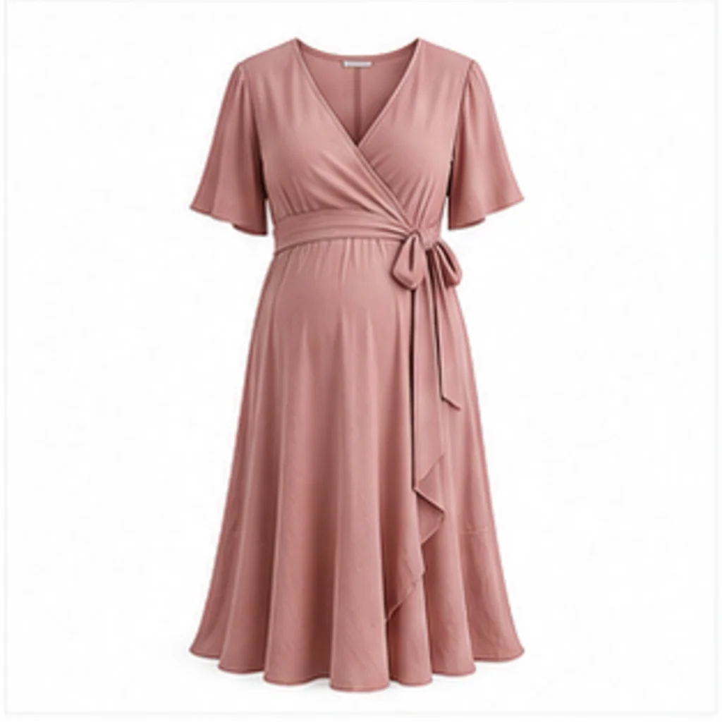Playful Forms - Wrap Maternity Dress