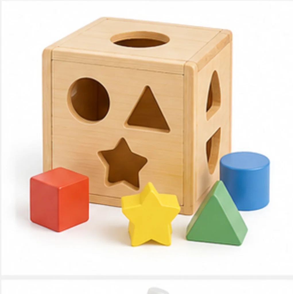 Nurture Ease - Wooden Shape Sorter Cube