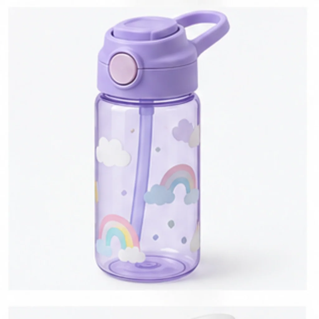 Playful Forms - Rainbow Flip-Straw Bottle
