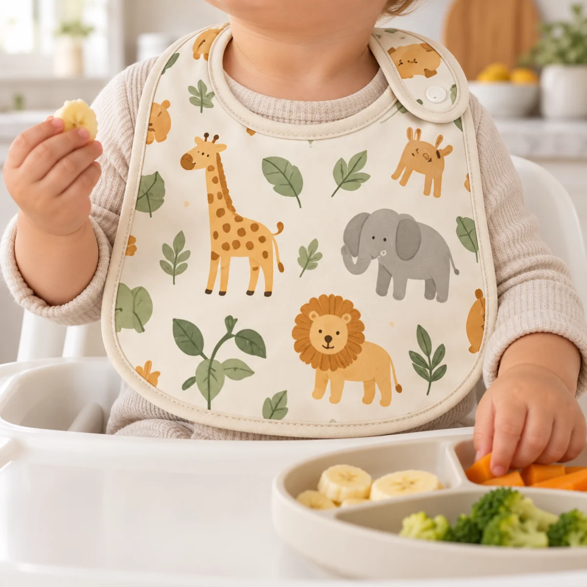 Willow & Wonder - Safari Print Bib, photo 4