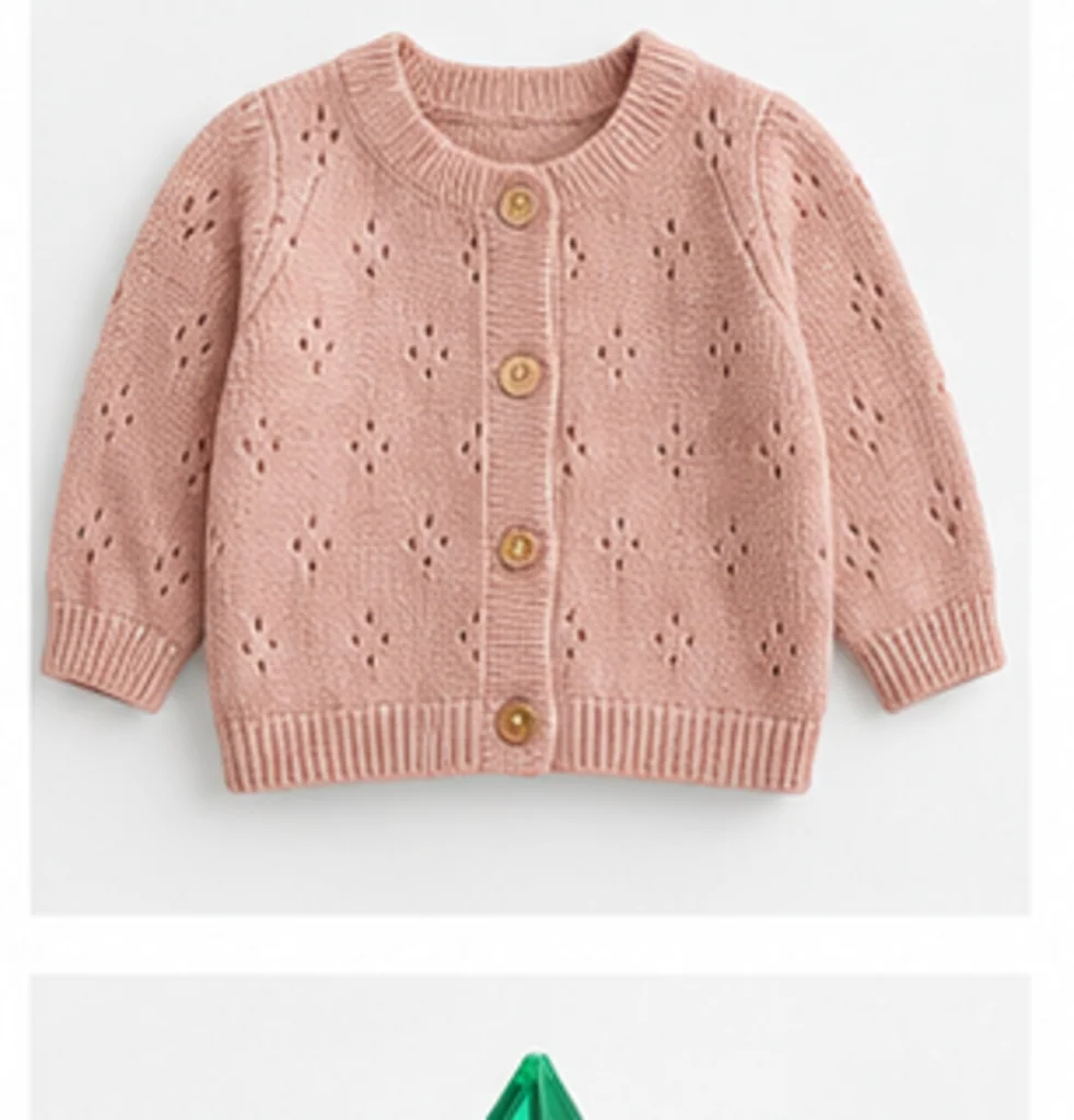 Mellow Meadow - Knitted Baby Cardigan