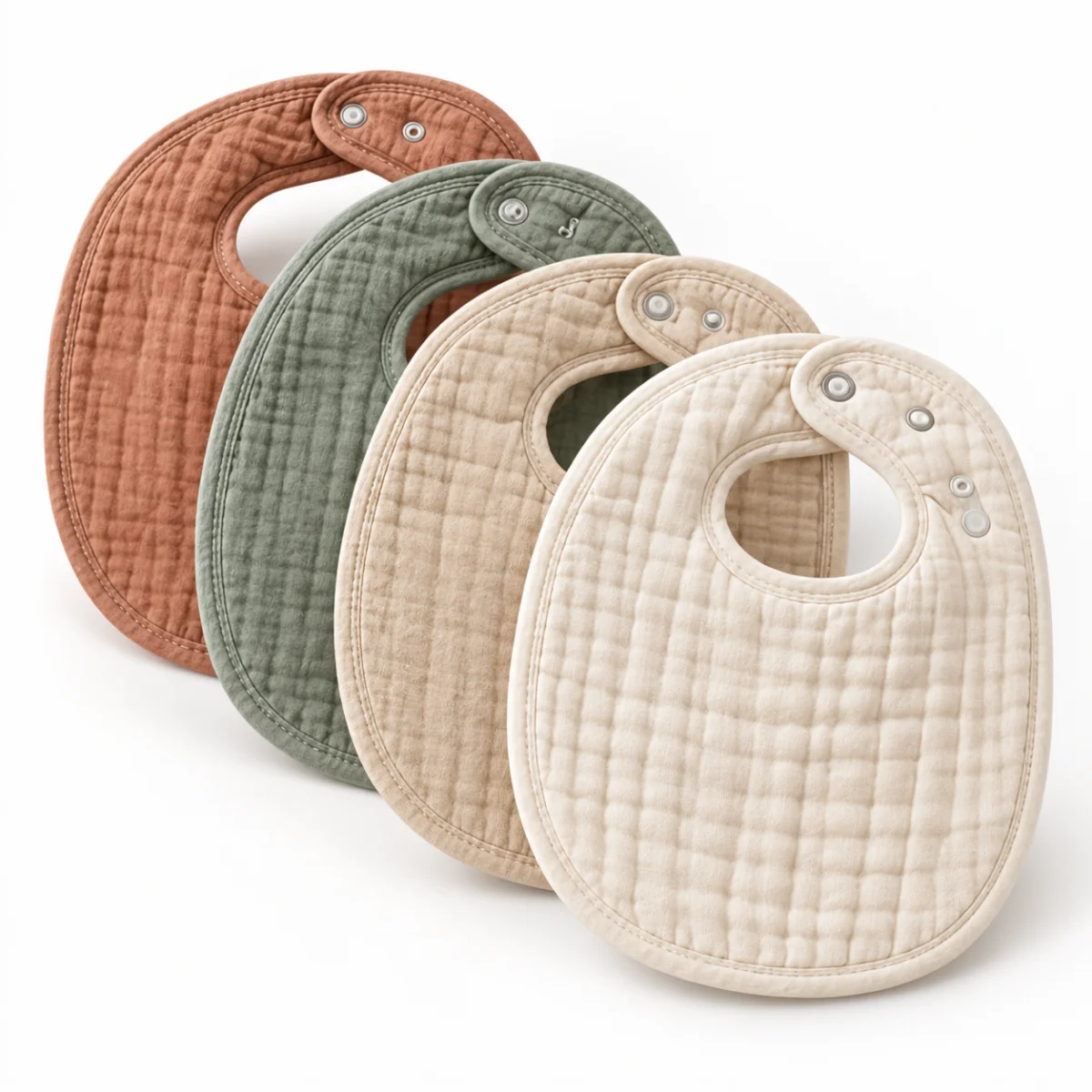 Little Lantern - Muslin Bandana Bibs - 4 Pack, photo 2