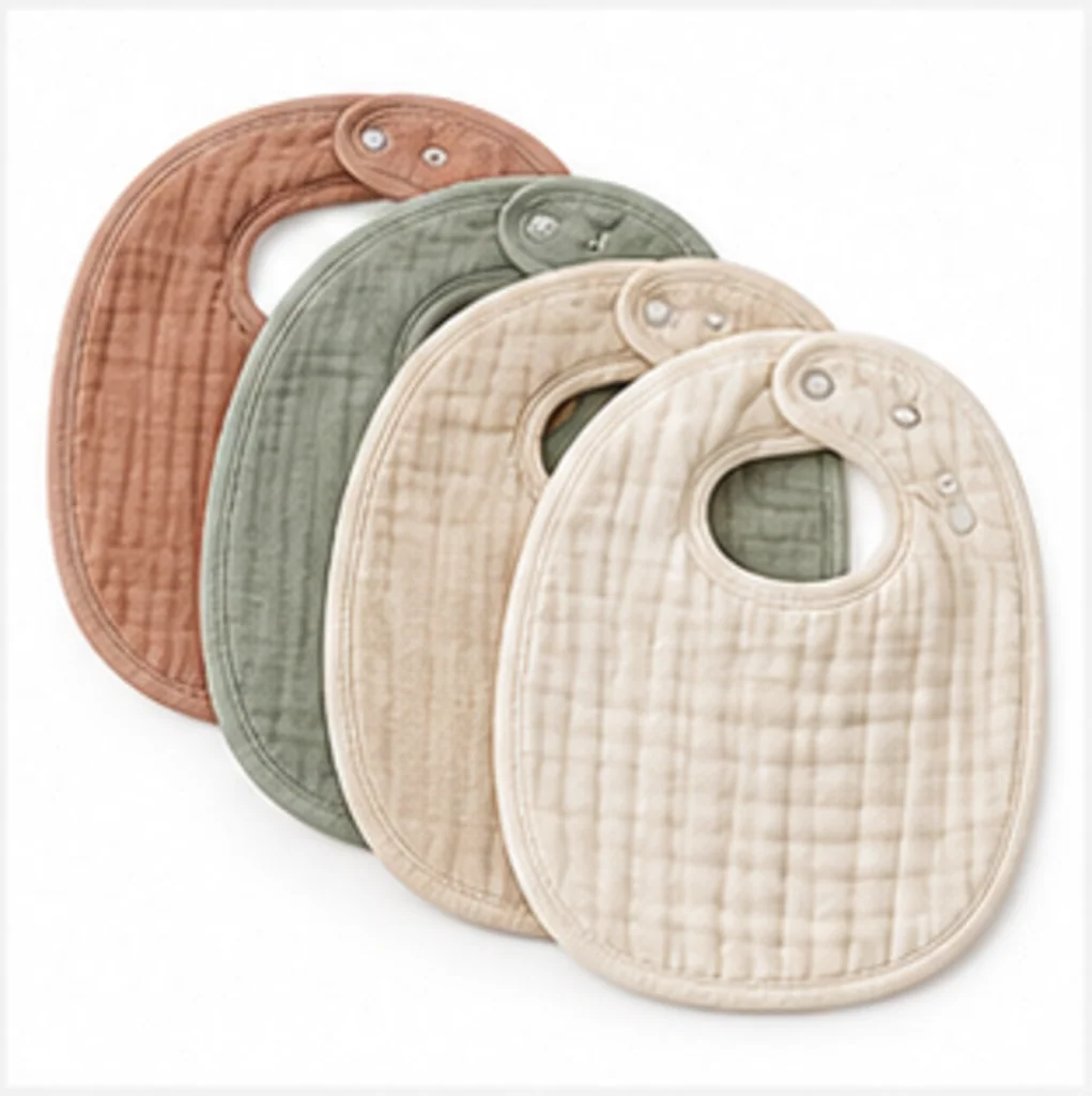 Little Lantern - Muslin Bandana Bibs - 4 Pack