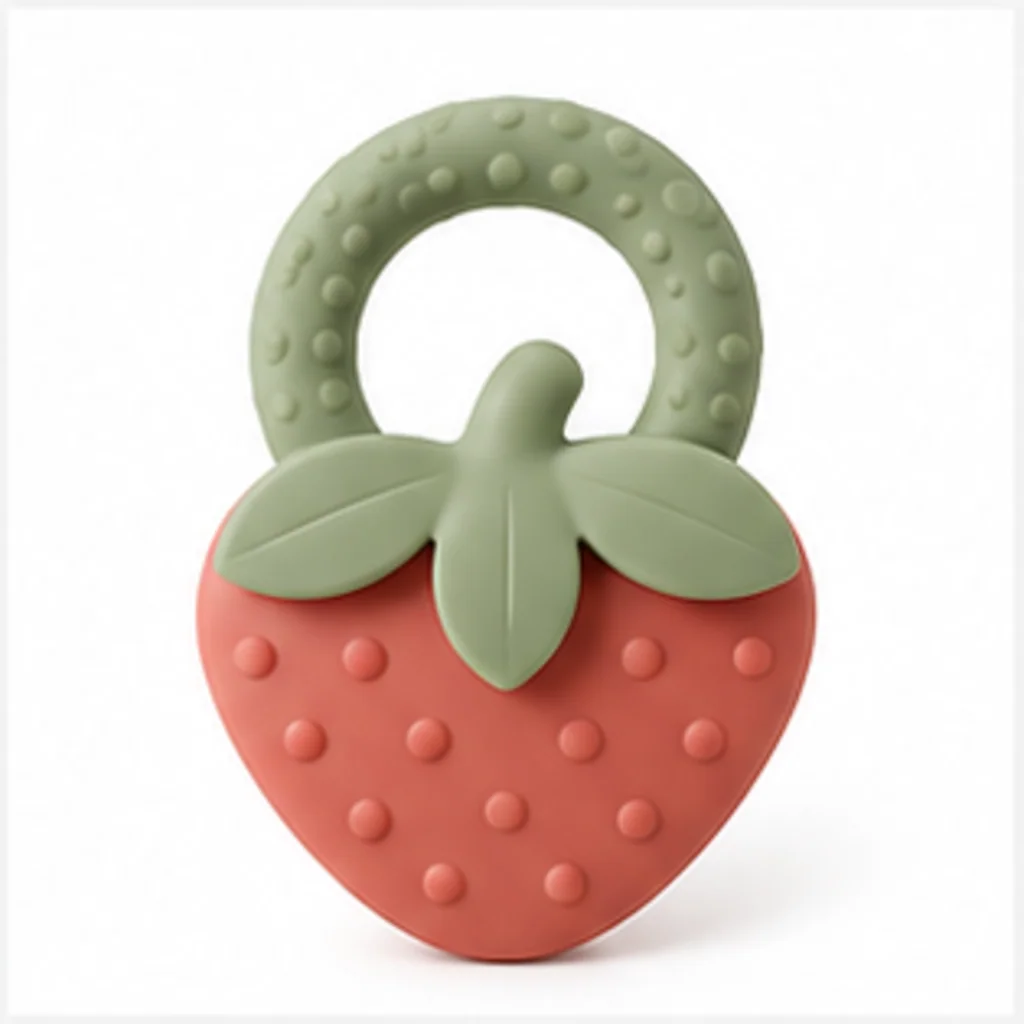 Willow & Wonder - Strawberry Silicone Teether