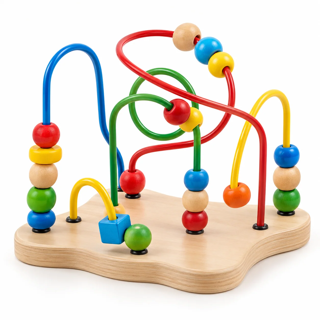 PureElements - Wooden Bead Maze Activity Toy