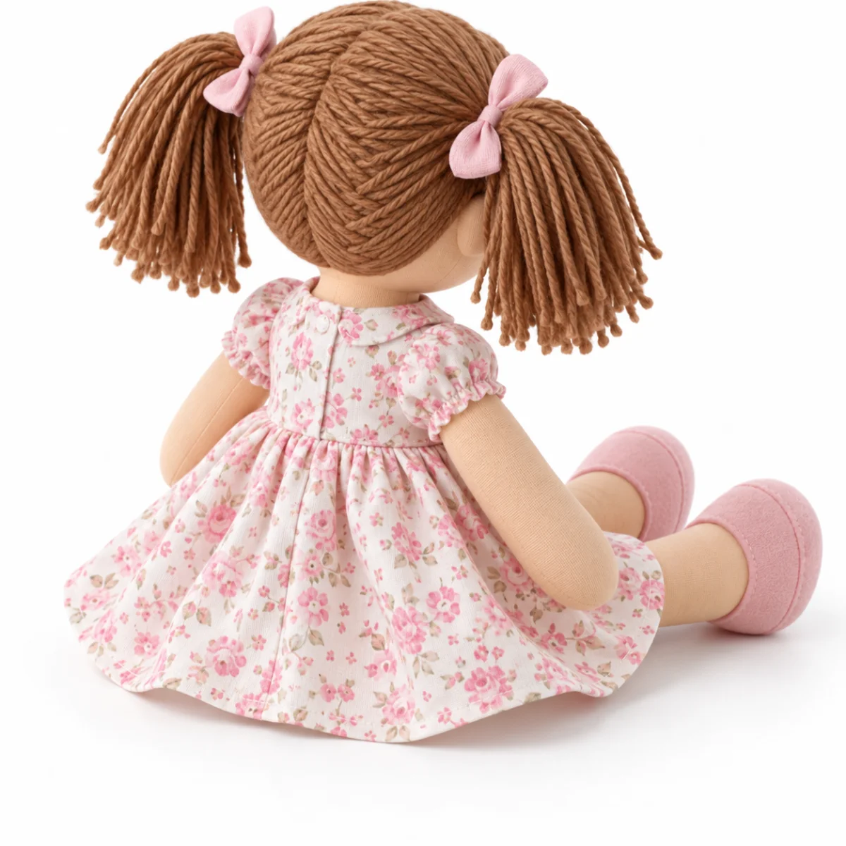 Nurture Ease - Soft Rag Doll in Floral Dress, photo 2
