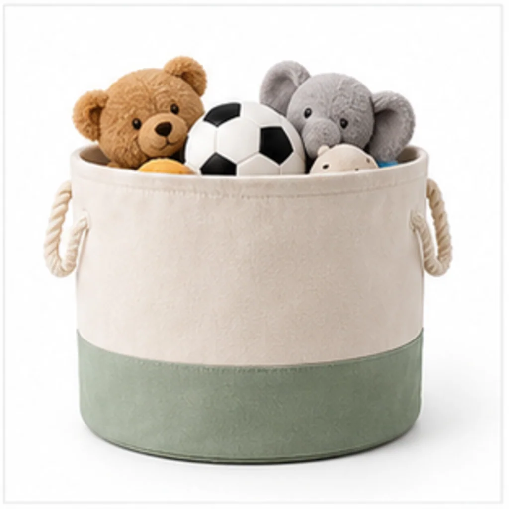 Playful Forms - Canvas Toy Storage Basket