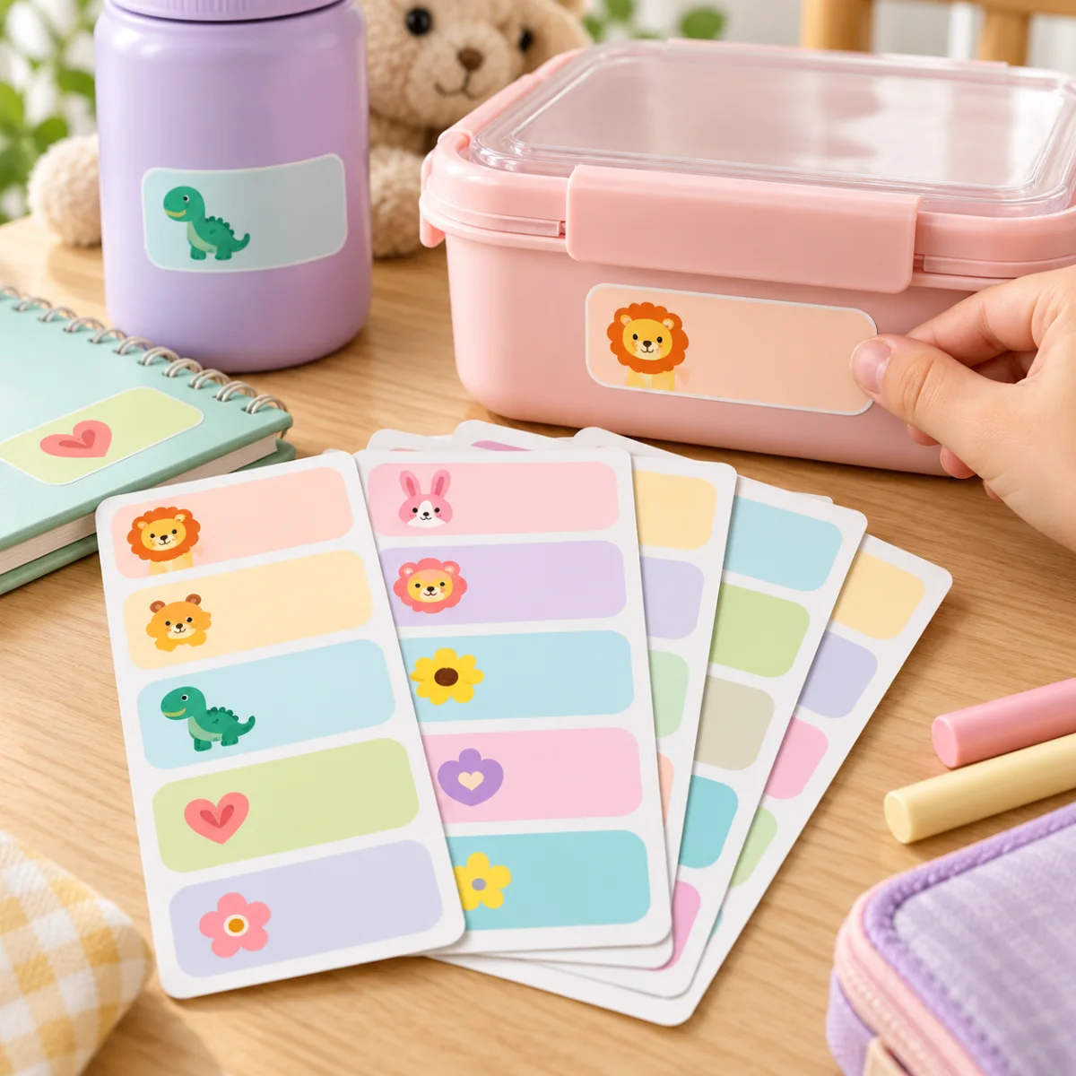Playful Forms - Name Labels - 60 Pack, photo 4