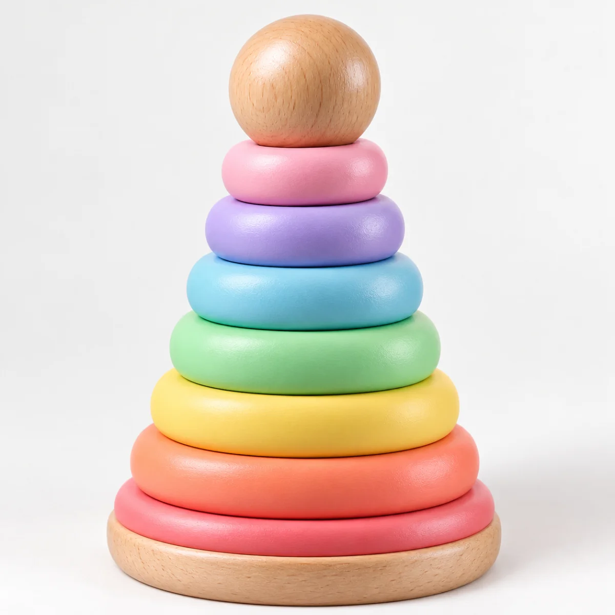 Rainbow Wooden Stacker, photo 2